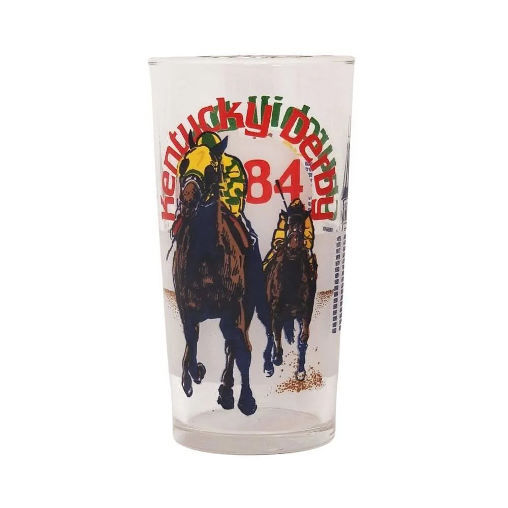 1984 Official 110th Kentucky Derby Mint Julep Glass