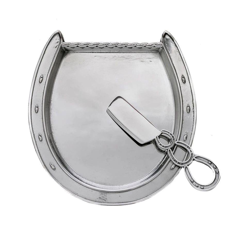 Arthur Court Horseshoe Plate with Server - Image 2