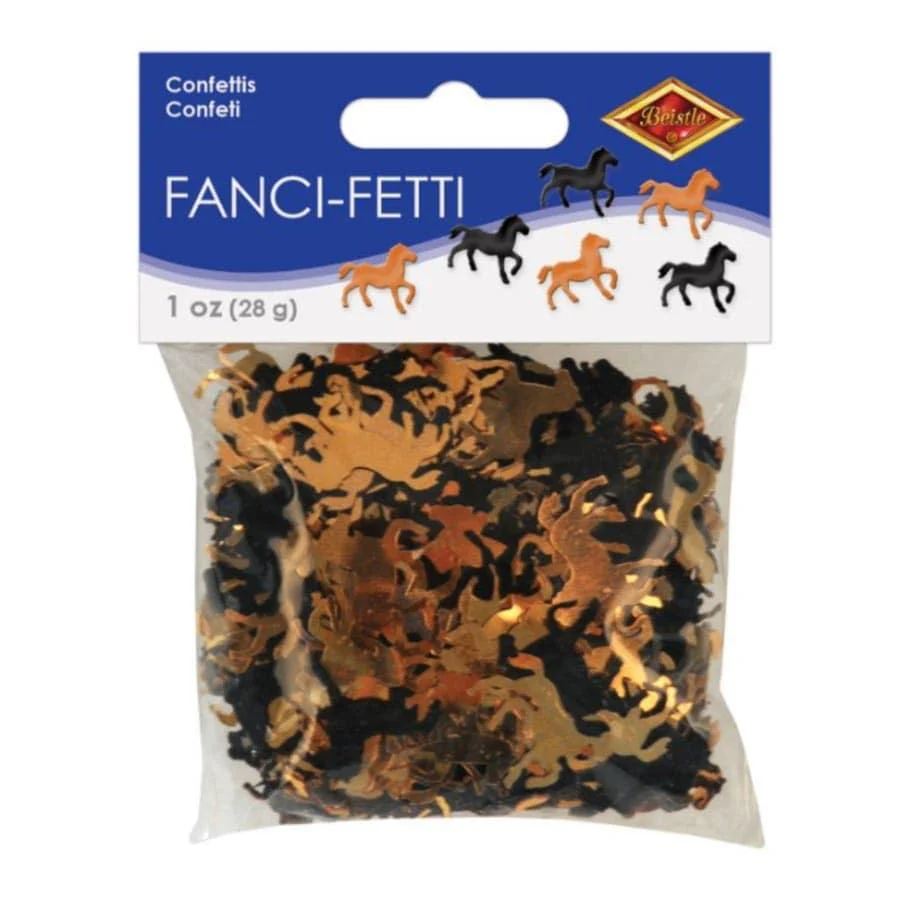 Black and Gold Horse Confetti - Image 3