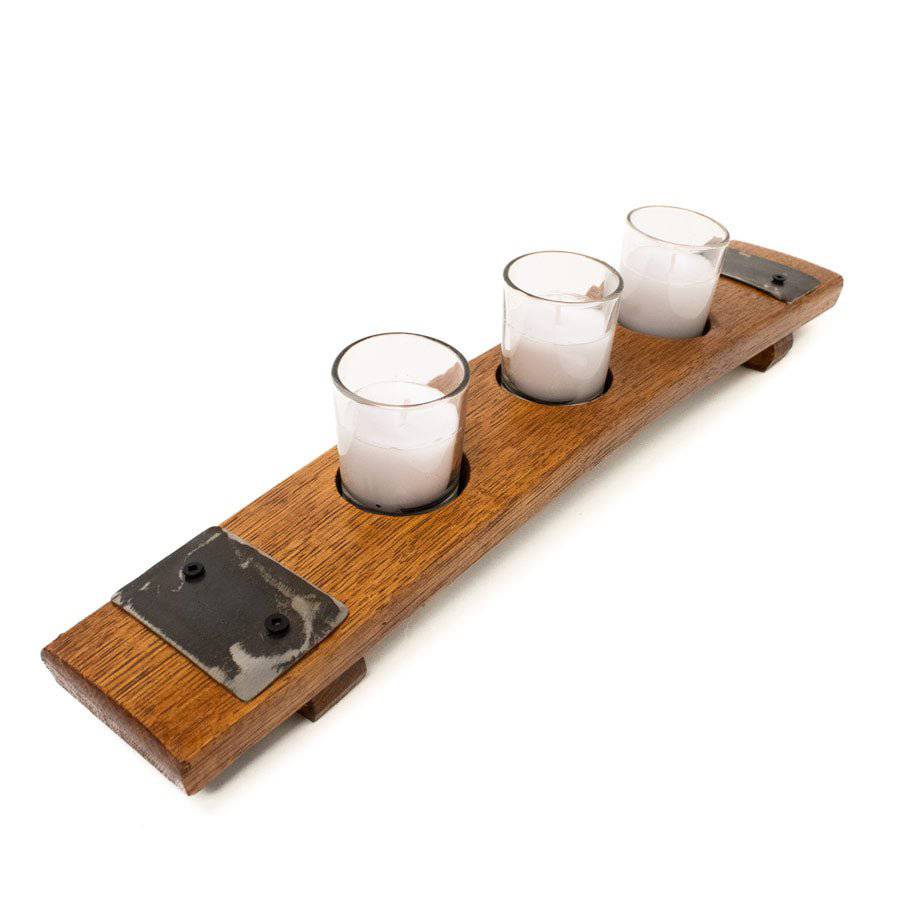 Bourbon Barrel Stave Candle Holder - Image 4