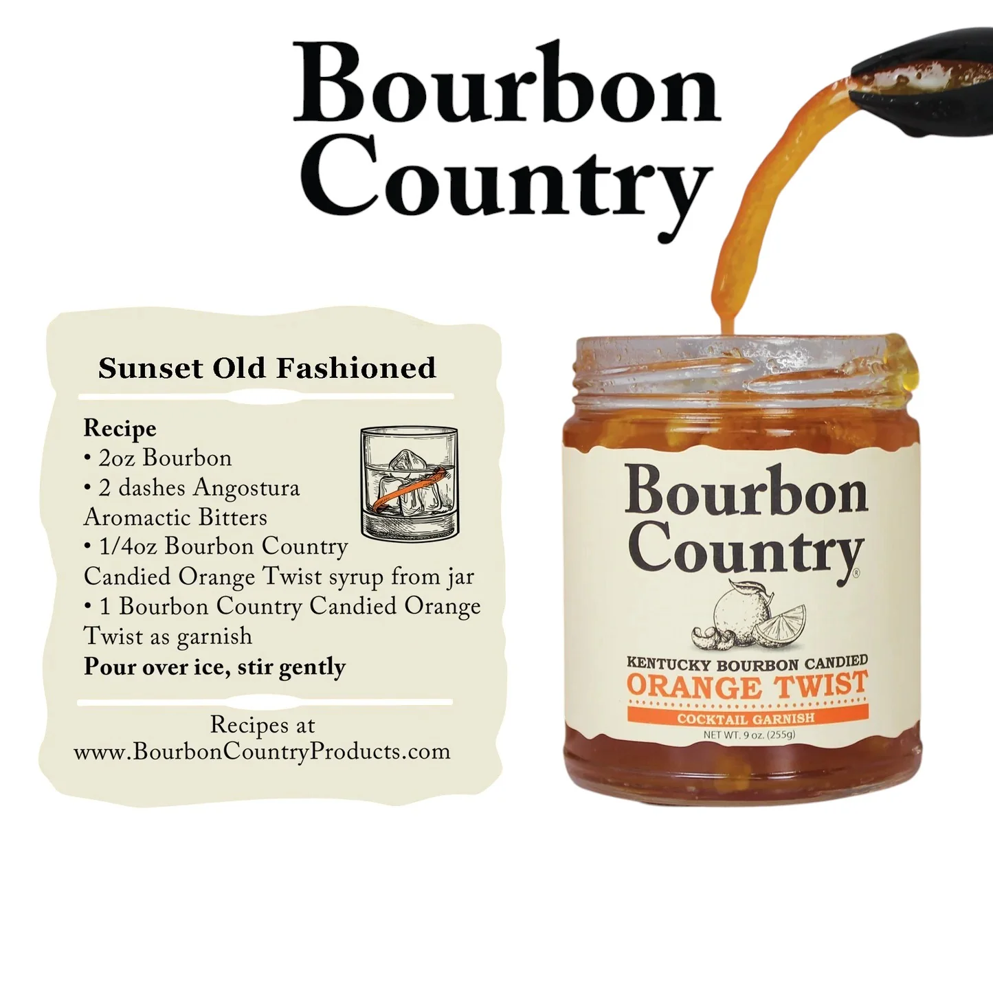 Bourbon Country Kentucky Bourbon Candied Orange Twist – Bourbon-Infused Cocktail Garnish - Image 3