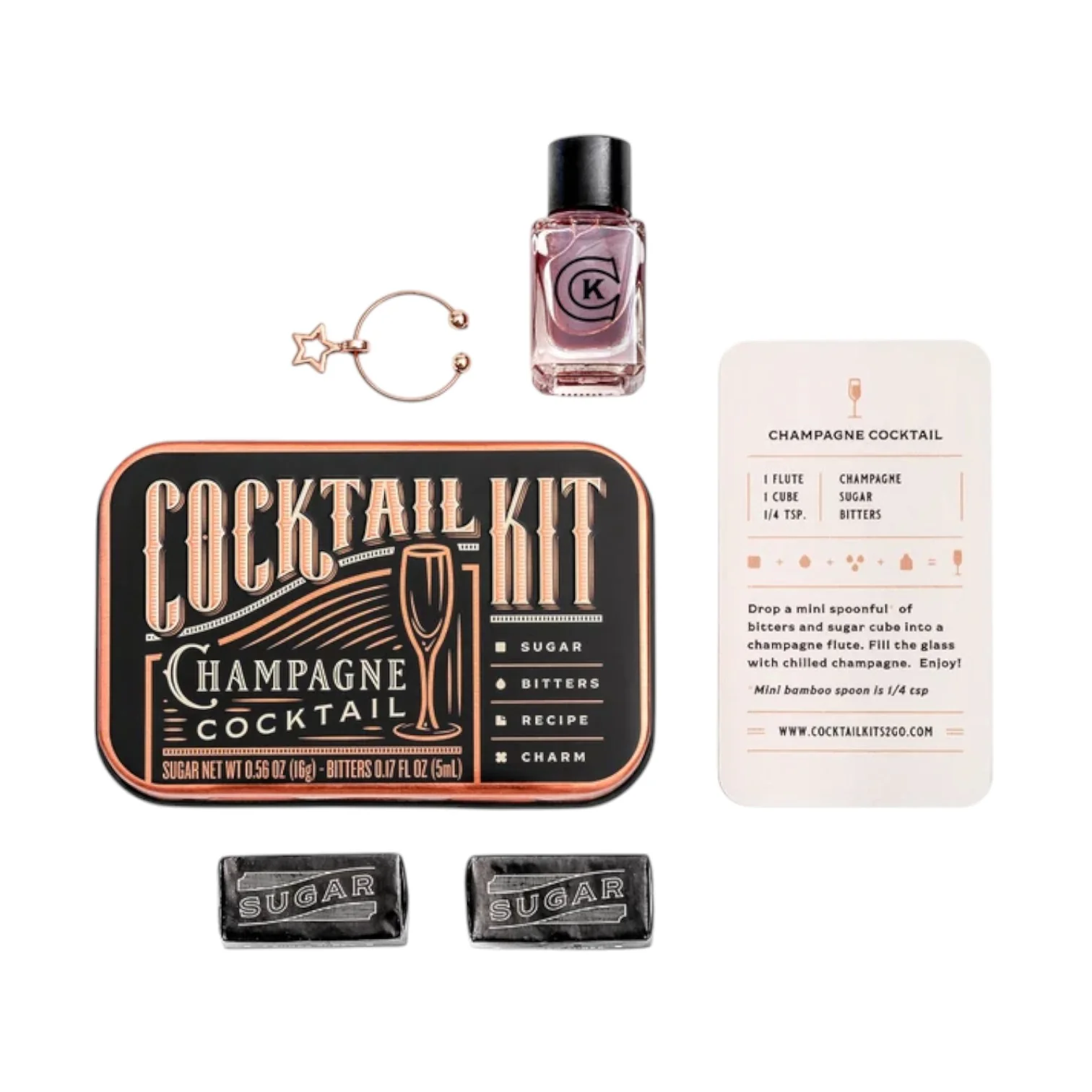 Champagne Cocktail Kit – Makes 4 Drinks - Image 2