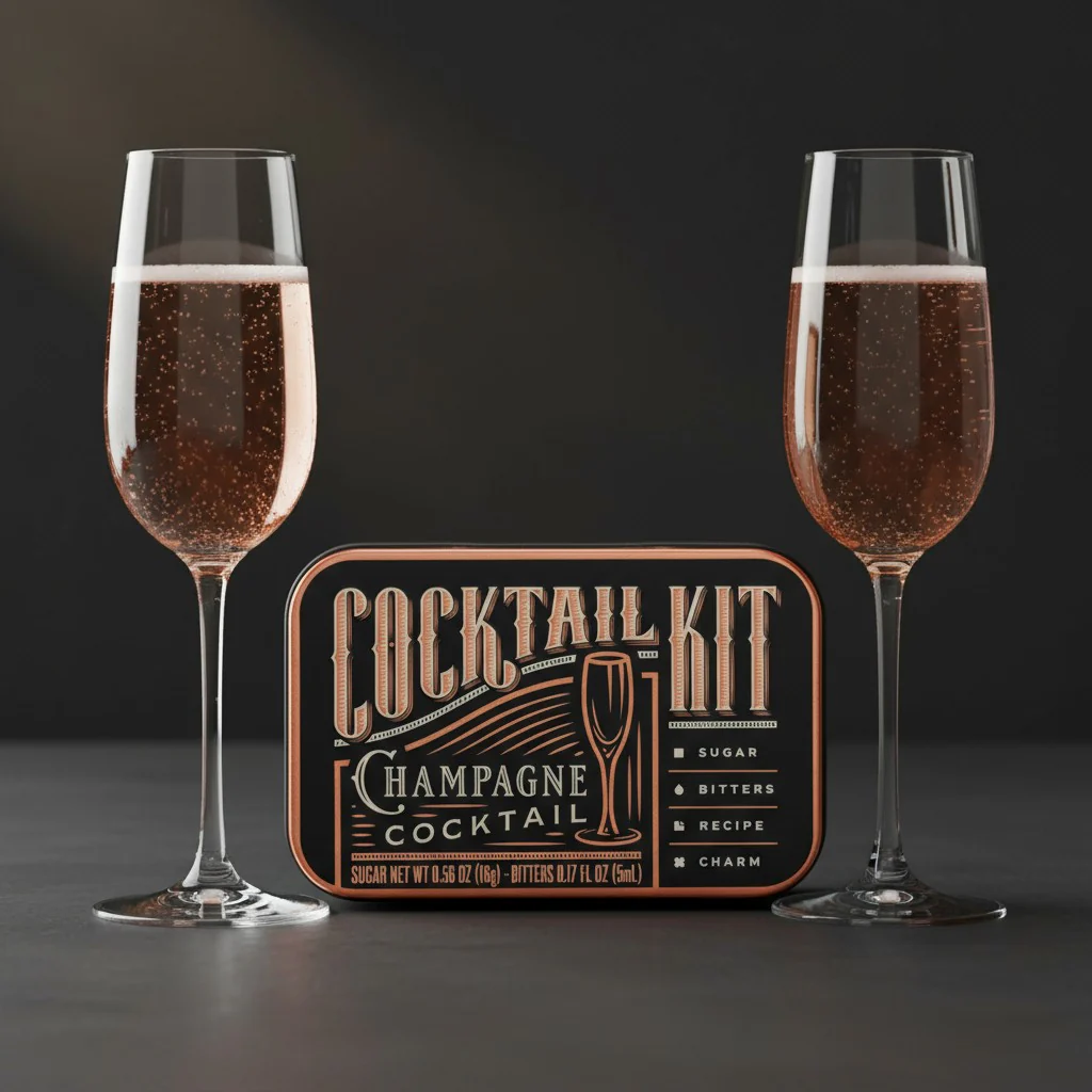 Champagne Cocktail Kit – Makes 4 Drinks - Image 3
