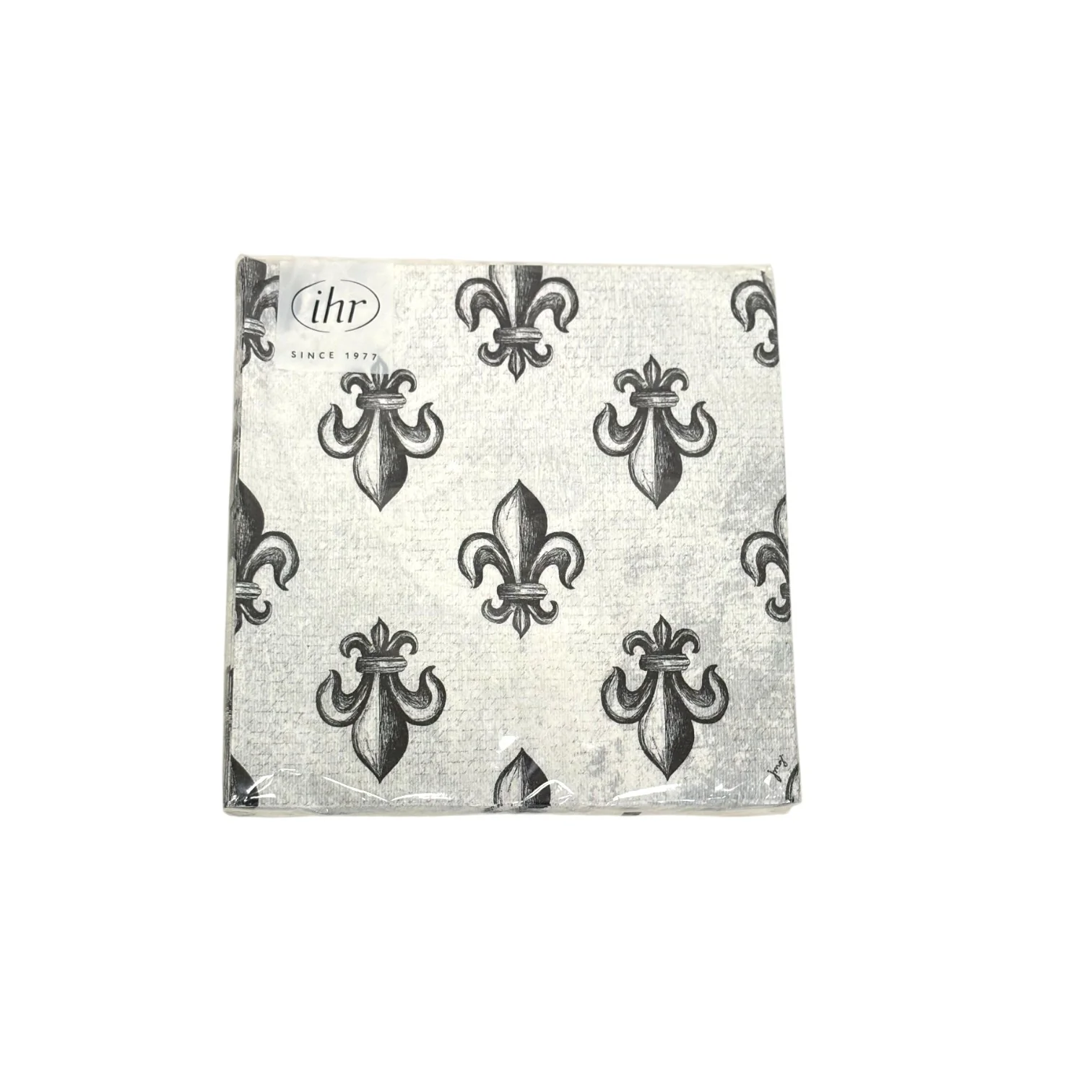 Croquis Fleur-de-Lis Paper Napkins – Lunch & Cocktail - Image 3