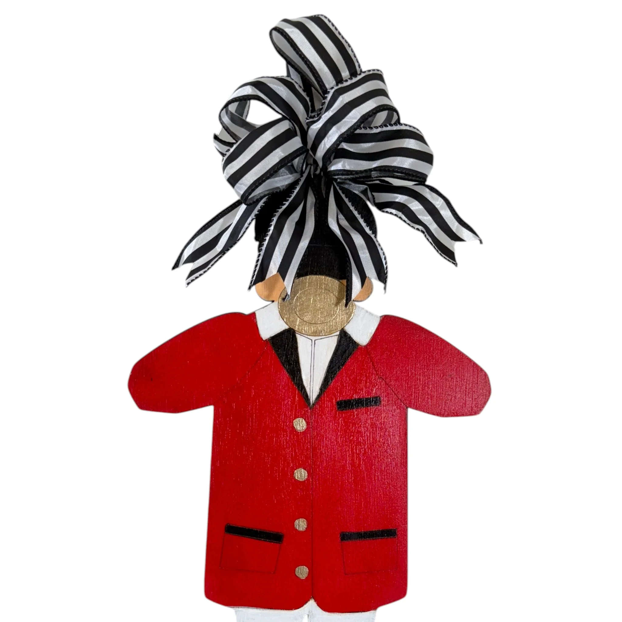 Derby Bugler Door Hanger – Hand-Painted Wooden Sign - Image 3
