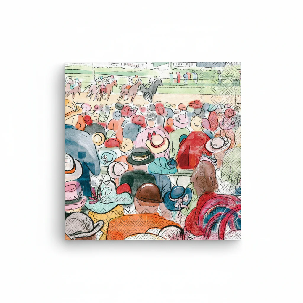 Derby Day Spectators Paper Beverage Napkins
