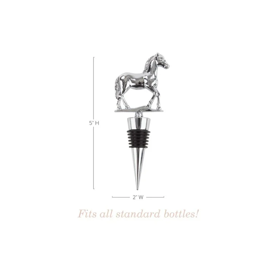 Derby Horse Pewter Wine Bottle Stopper | Equestrian Barware - Image 4