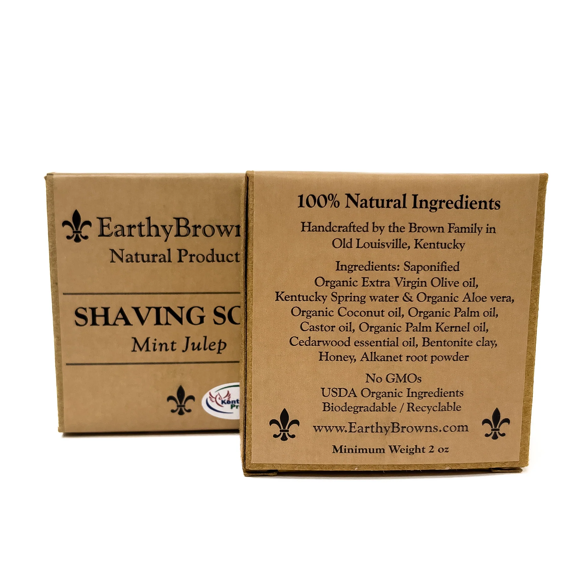 EarthyBrowns Kentucky-Made Shaving Bar Soap – Natural Artisan Grooming - Image 3