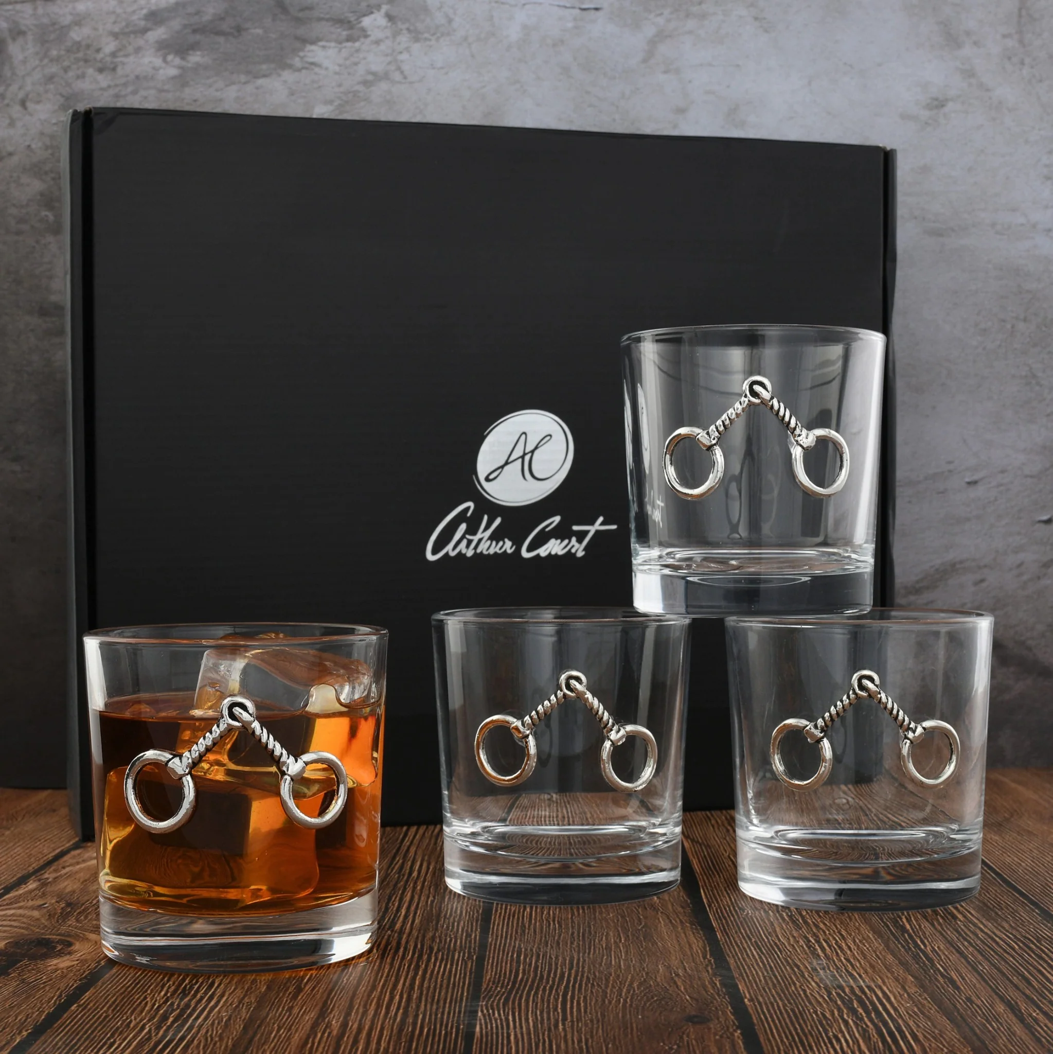 Equestrian Bit Bar Glasses – Single or Set of 4 (12 oz) - Image 3