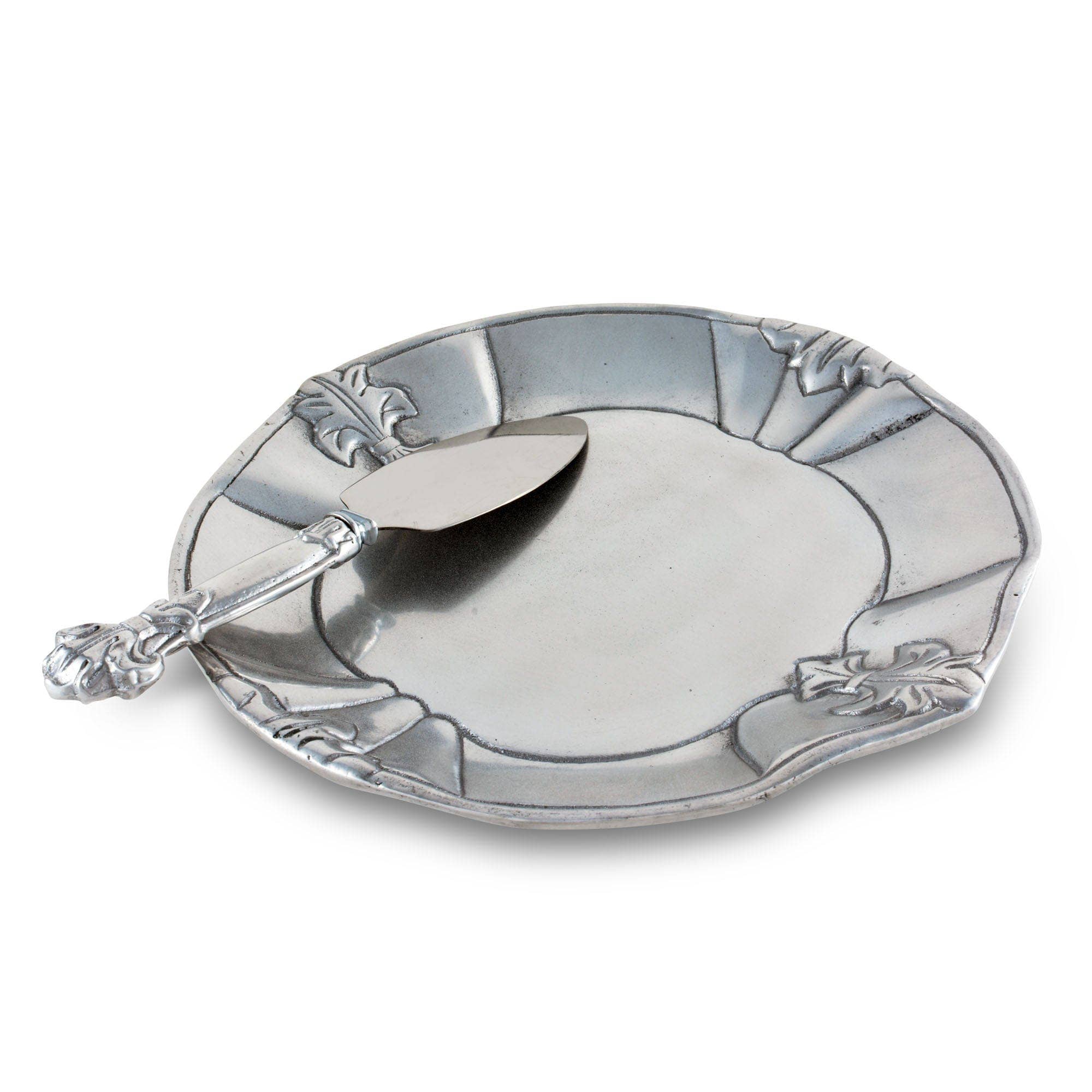 Fleur-De-Lis Plate with Server - Image 2