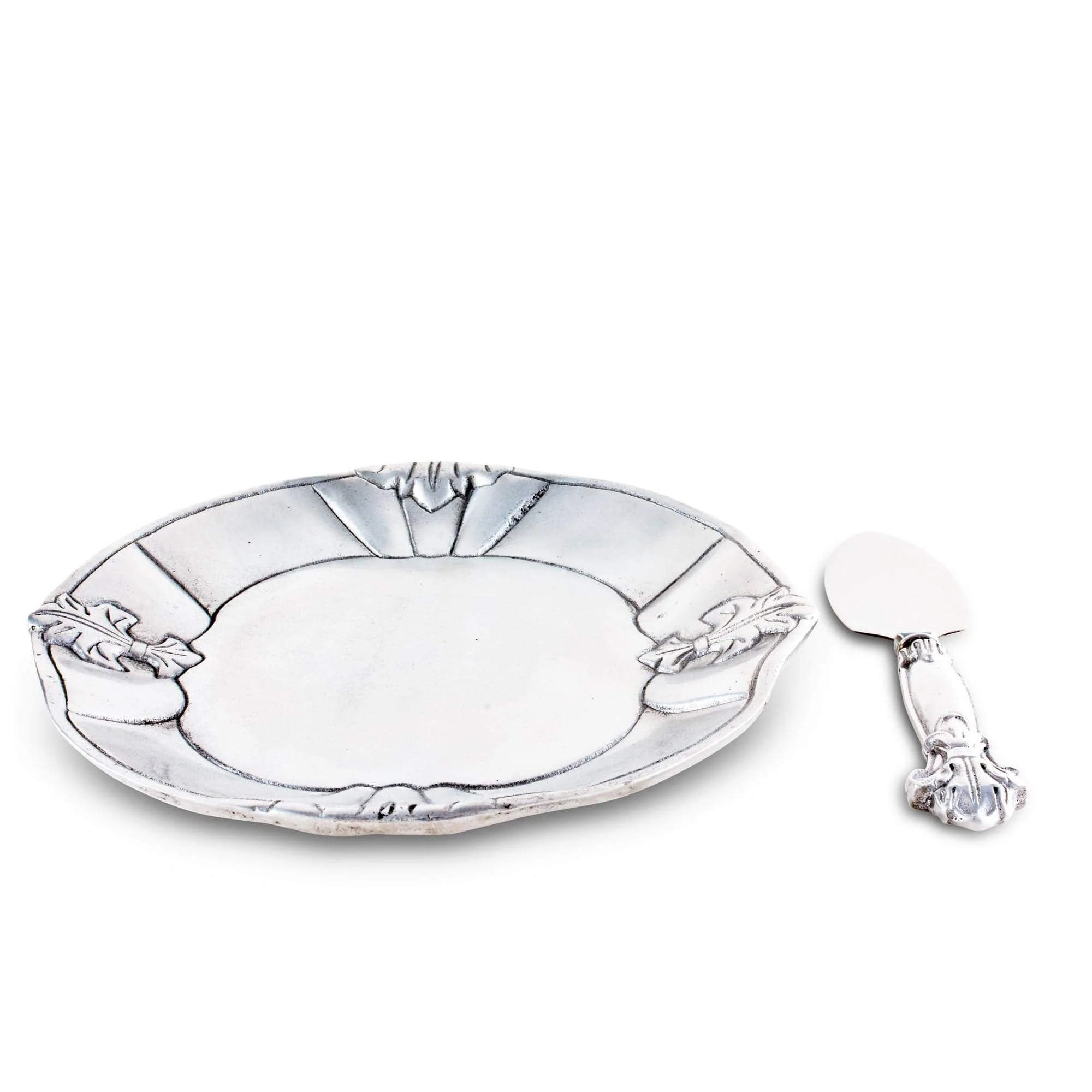 Fleur-De-Lis Plate with Server - Image 3