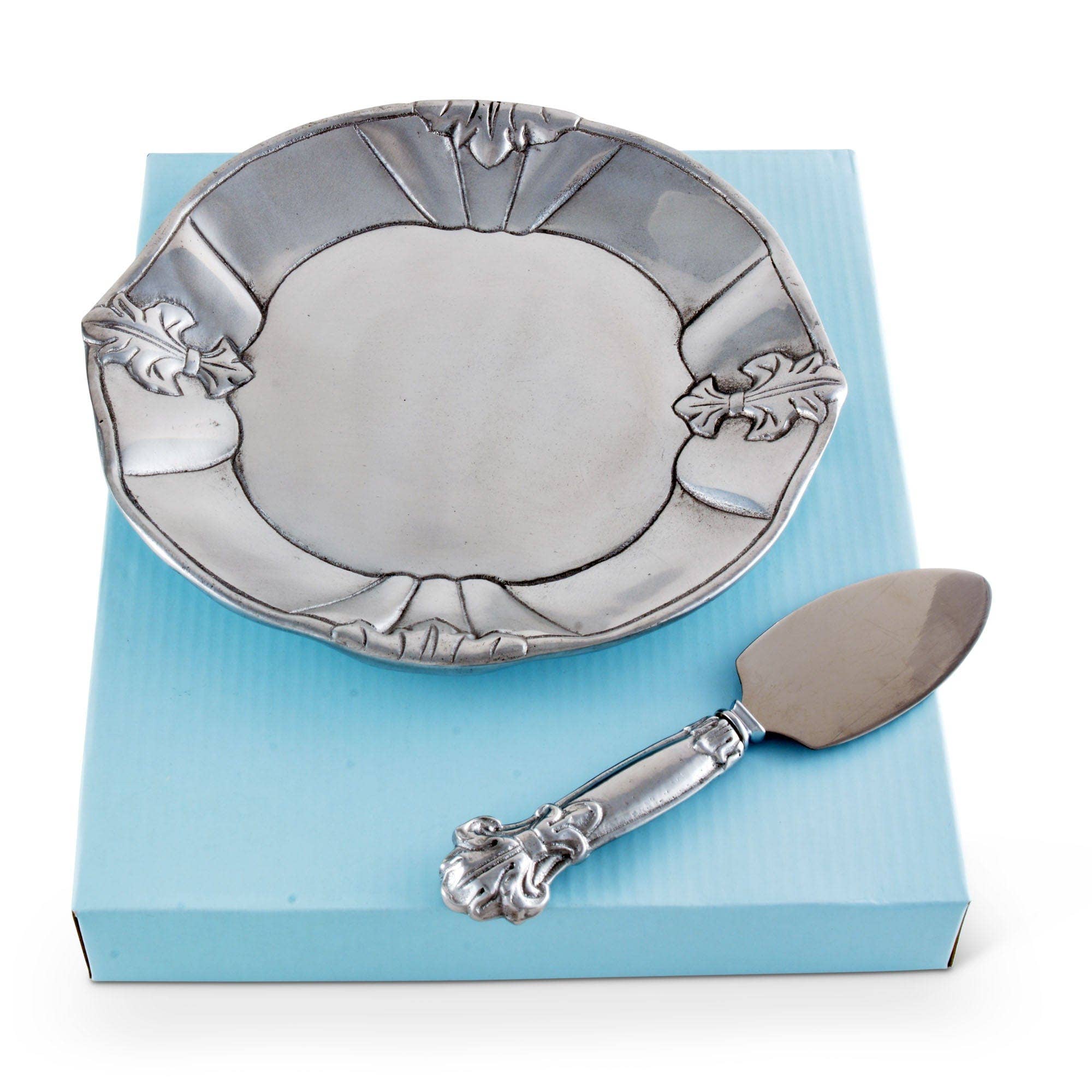 Fleur-De-Lis Plate with Server - Image 4