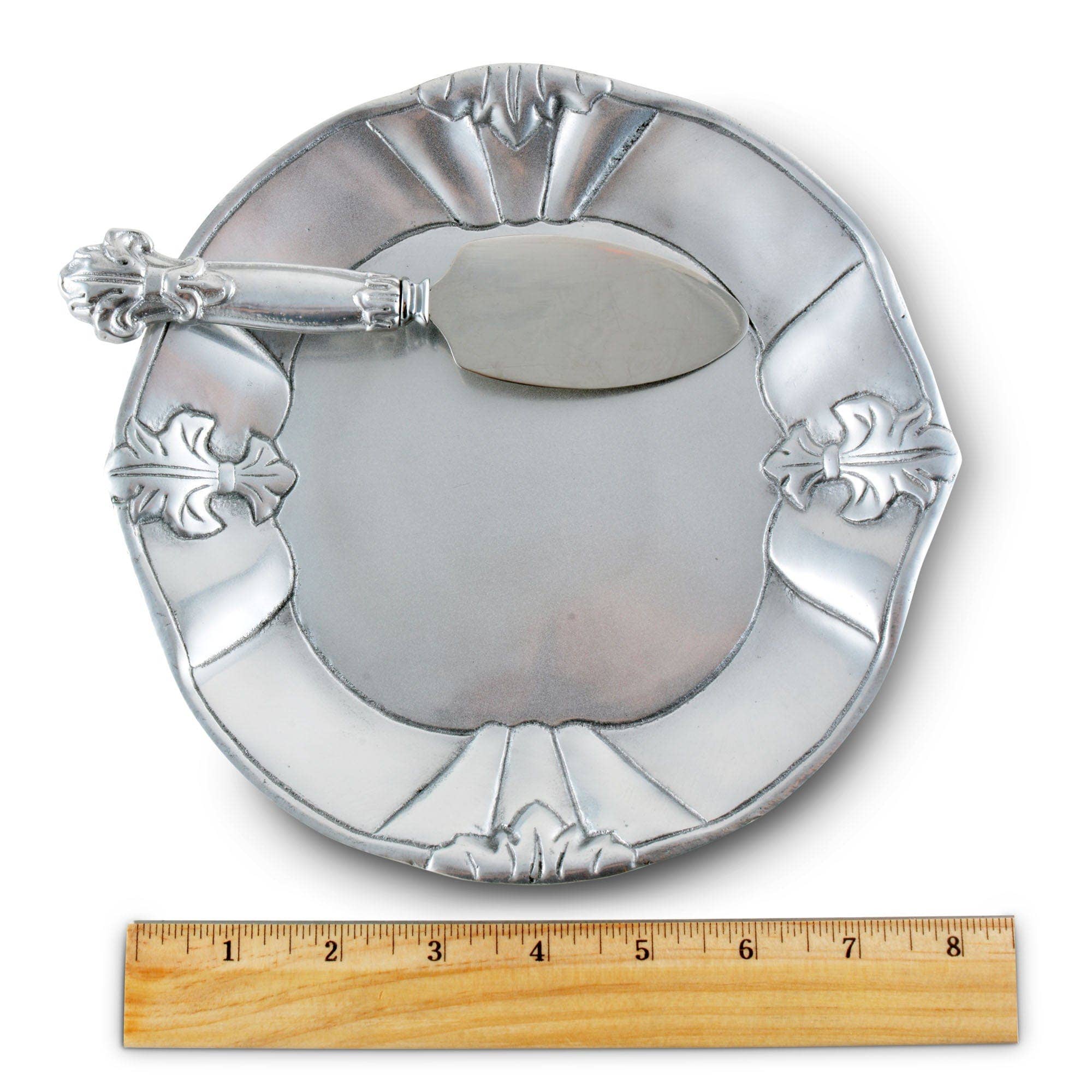 Fleur-De-Lis Plate with Server - Image 5