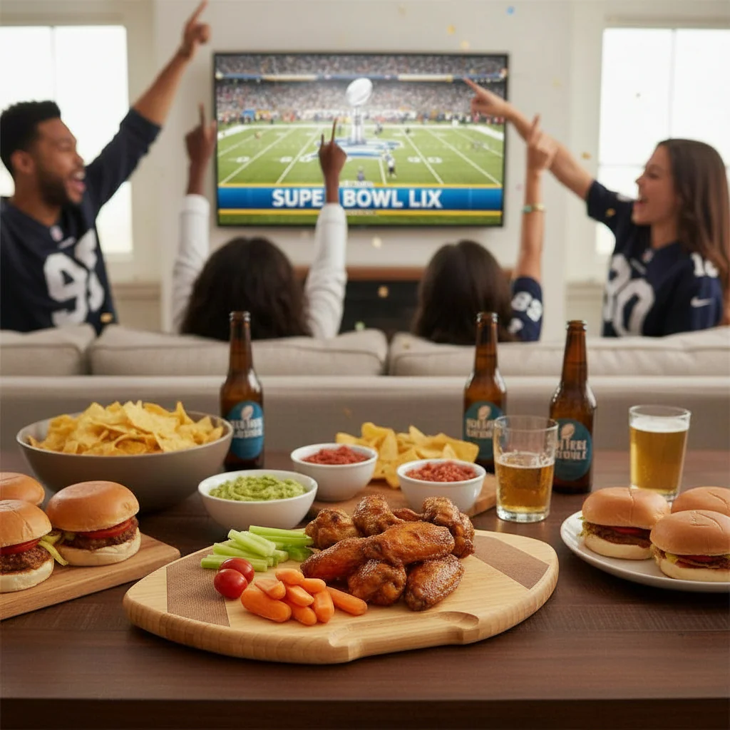 Flip, Serve & Store™ Football Charcuterie Board with Locking Lid | Game Day Serving Platter - Image 2