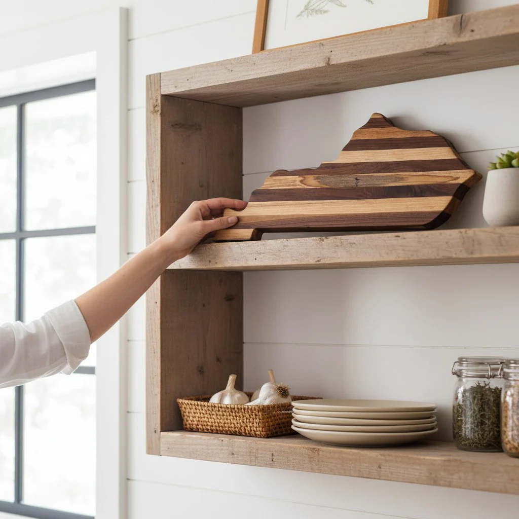 Handmade Kentucky Charcuterie Board | Rustic Wooden Cutting & Serving Board - Image 5