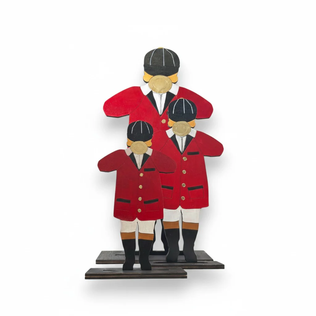 Handpainted Wood Derby Bugler | Kentucky Derby Party Centerpiece | 3 Size Options - Image 3