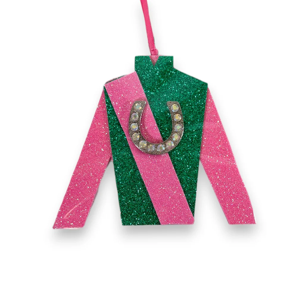 Heather French Henry Handcrafted Jockey Silks Christmas Ornaments | Kentucky Racing Decor - Image 6