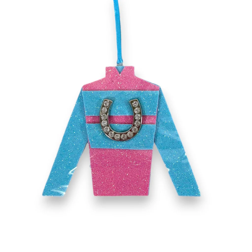 Heather French Henry Handcrafted Jockey Silks Christmas Ornaments | Kentucky Racing Decor - Image 7