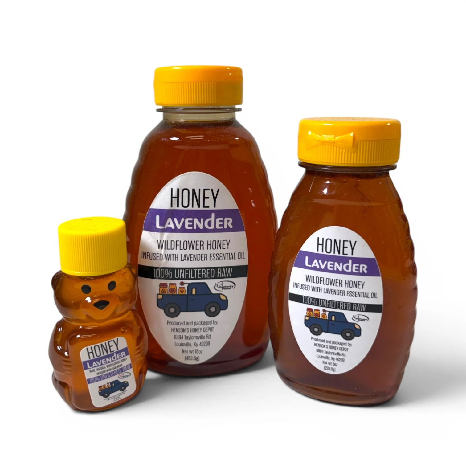 Henson's Honey Depot Raw Honey | Natural, Unfiltered Kentucky Honey in 6 Flavors: Wildflower, Bourbon, Hot Honey, Cinnamon Vanilla, Elderberry & Lavender - Image 6