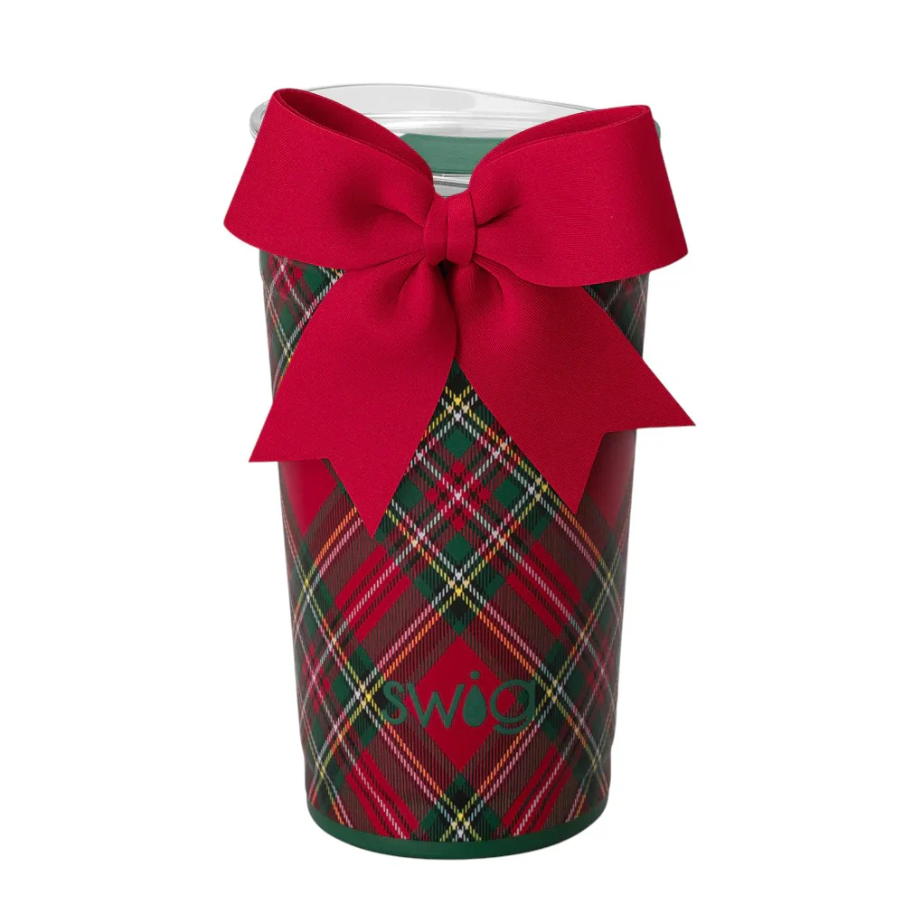 Holiday Christmas Plaid Drinkware – 40oz Mega Mug, 24oz Party Cup, 12oz Stemless - Image 4