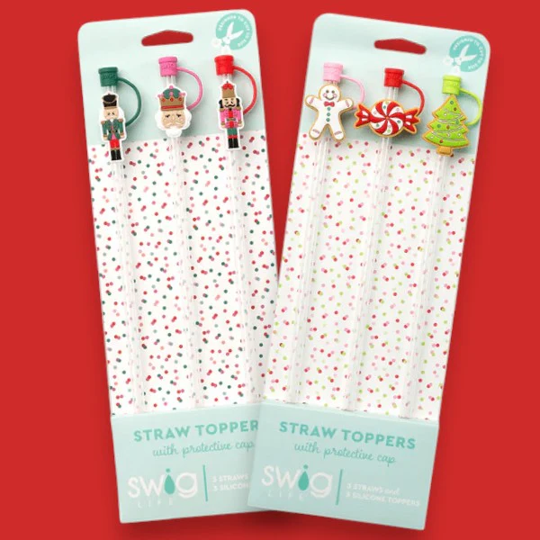 Holiday Drinkware Accessories – Coozie, Pouch, Straw Toppers & Bags - Image 5