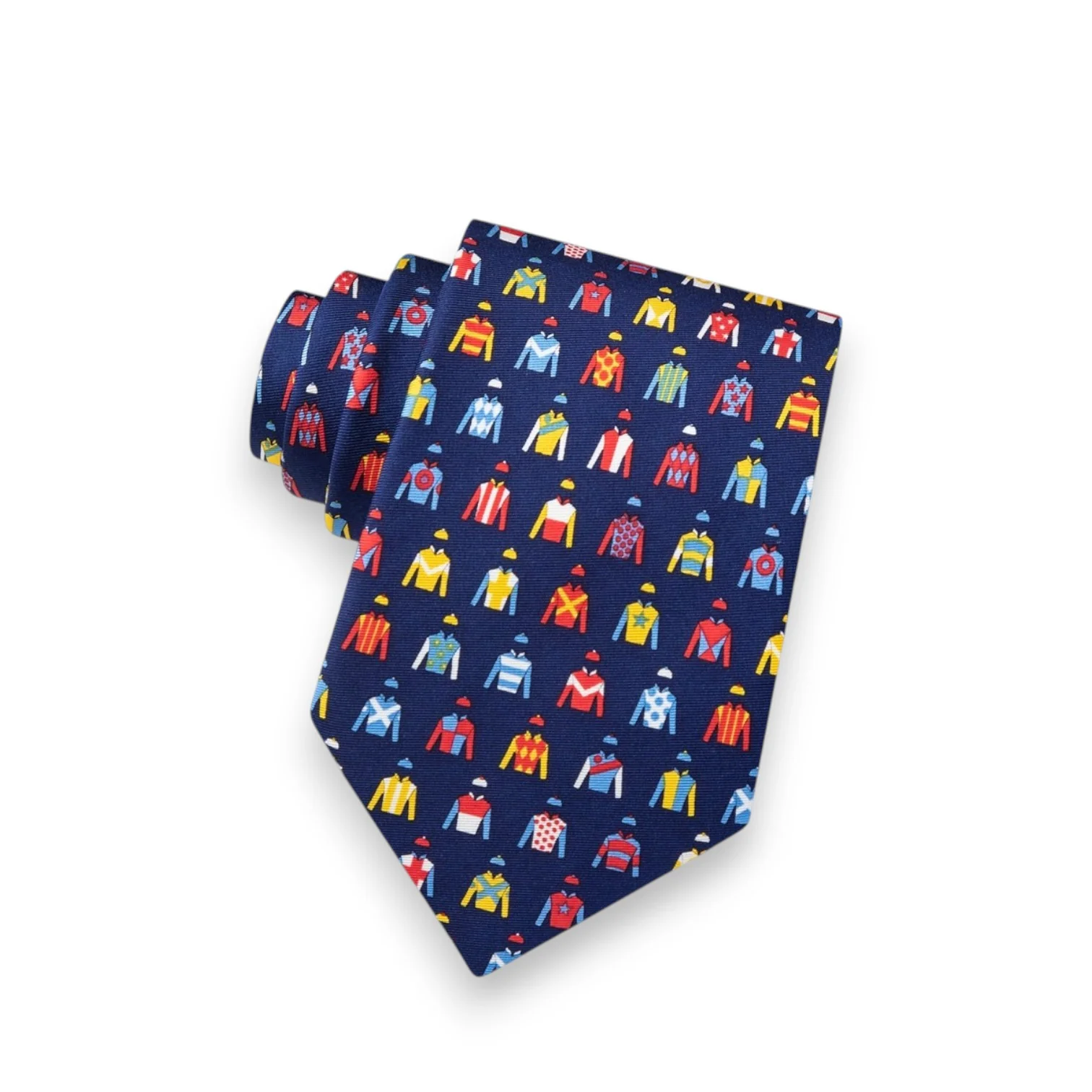 Jockey Chic 100% Silk Tie & Bow Tie - Kentucky Derby Equestrian Pattern - Image 3