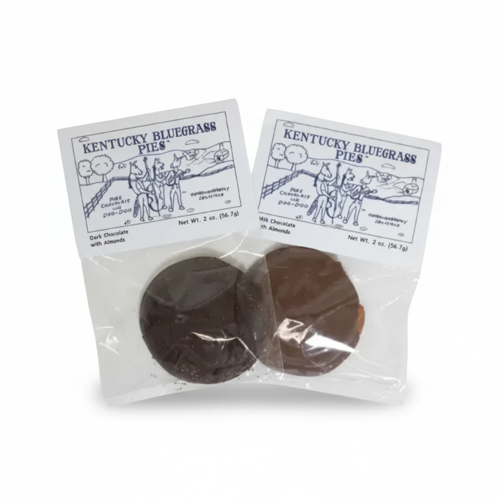 Kentucky Bluegrass Pies | Handcrafted Chocolate Almond Treats (2 oz)