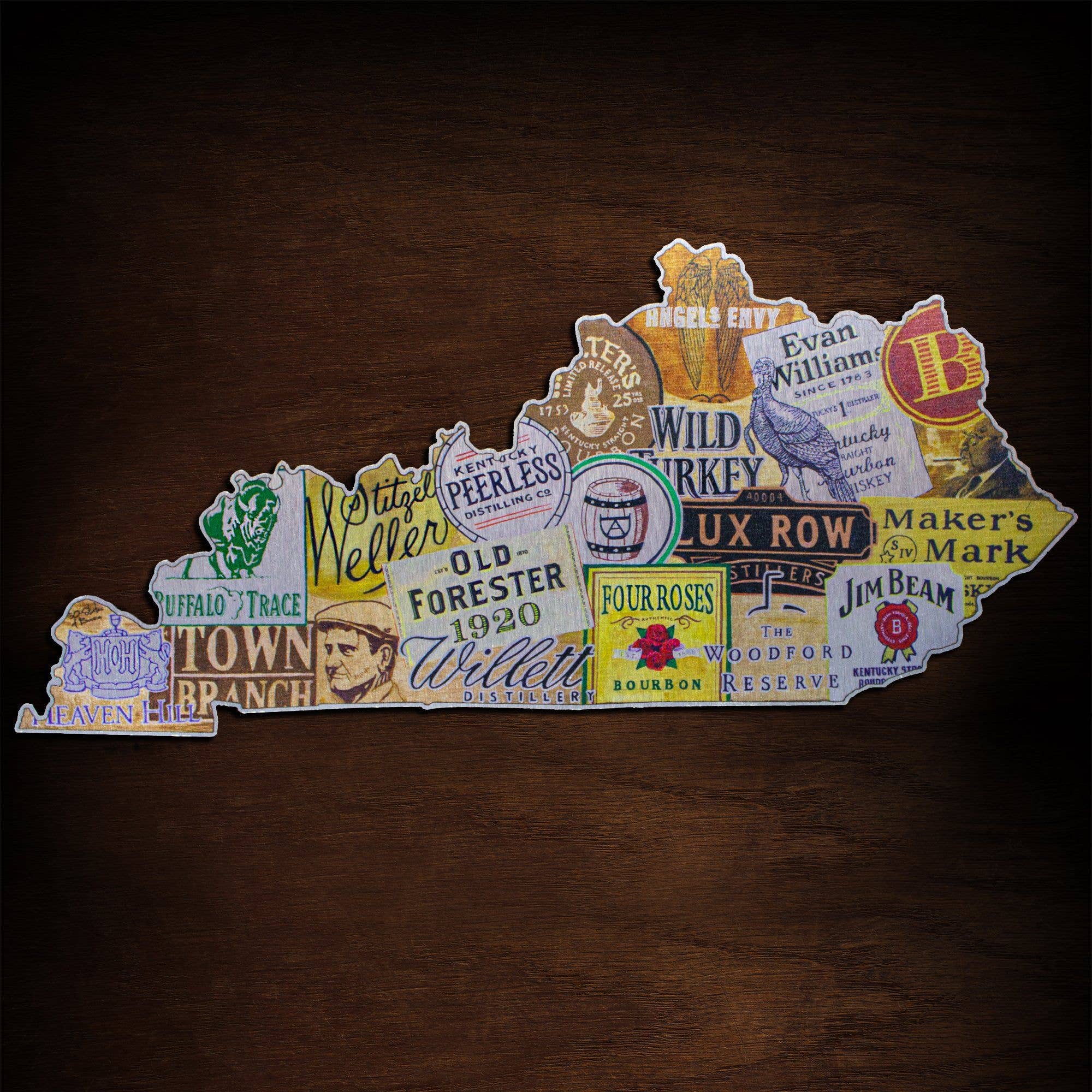 Kentucky Bourbon Sign | Brushed Aluminum Wall Art - Image 8