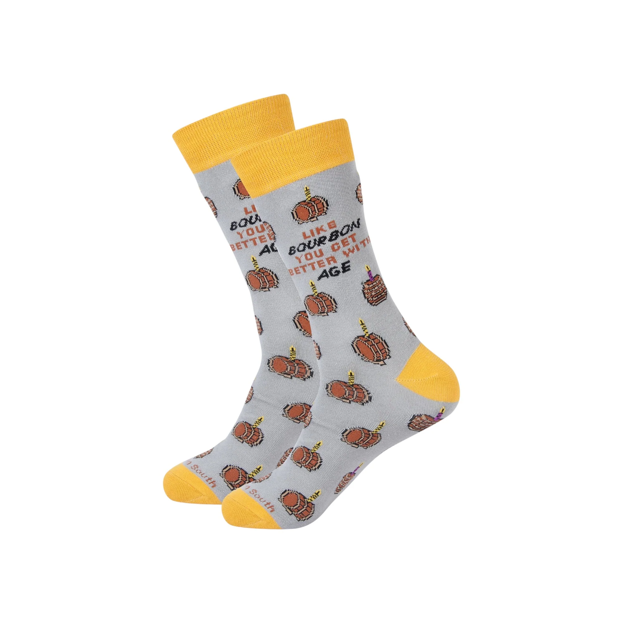Kentucky & Bourbon Socks – Kentucky Blue, Bourbon-Themed Patterns - Image 3
