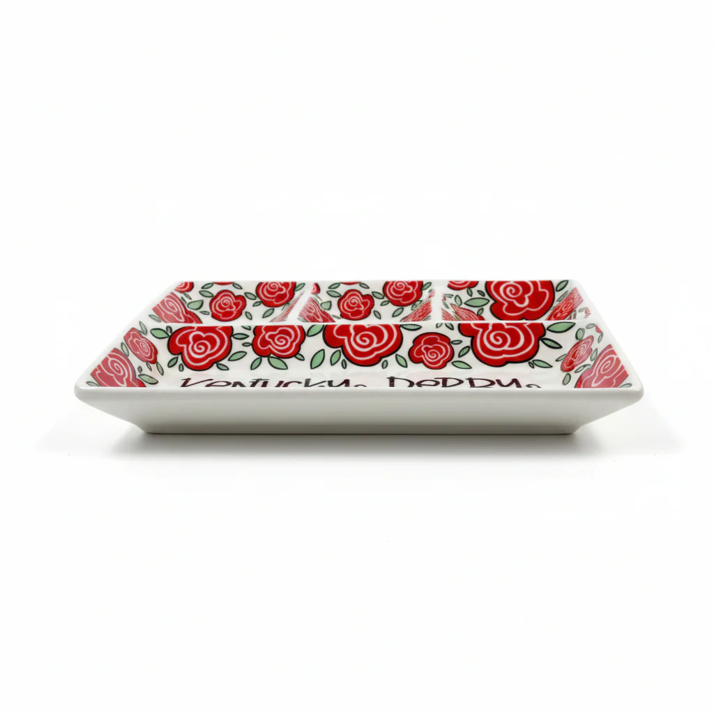Kentucky Derby 4-Section Platter | 13.5" x 10" Serving Dish - Image 4