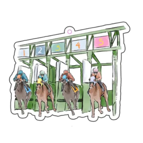 Kentucky Derby Horse Racing Air Freshener