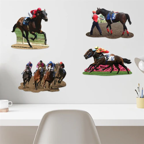 Kentucky Derby Horse Racing Cutouts – Set of 4 - Image 3