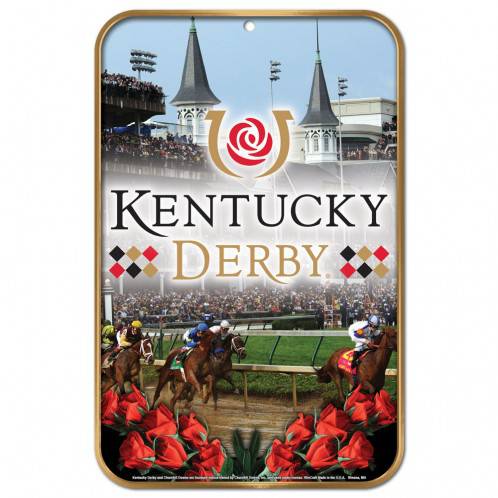 Kentucky Derby Icon Plastic Sign - 11" x 17" Official Party Decor
