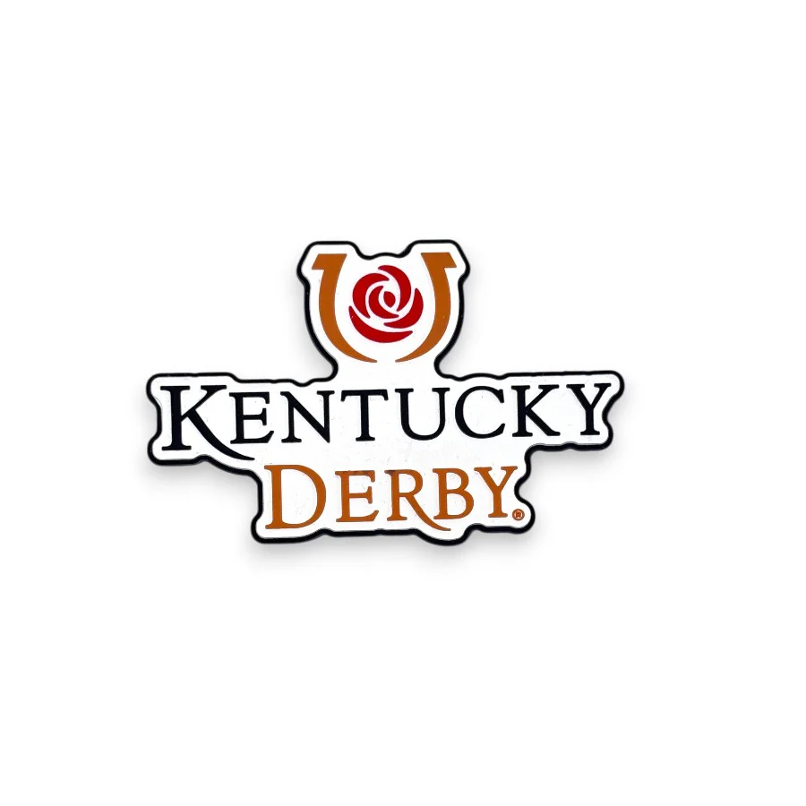 Kentucky Derby Logo Magnet – Official Horseshoe & Rose Design