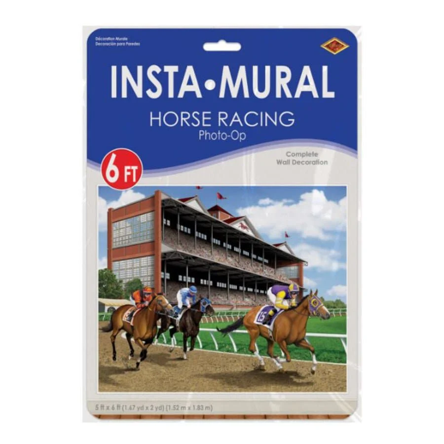 Large Horse Racing Photo-Op Backdrop - Image 2