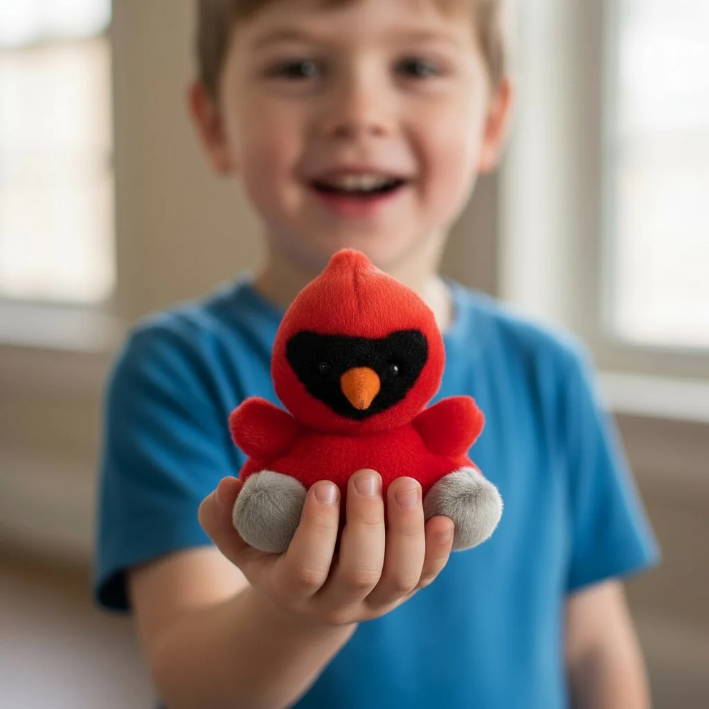 Louis the Cardinal Plush – 5 inch - Image 3