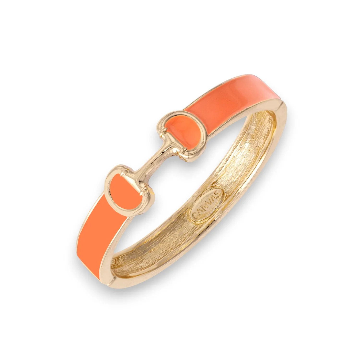 Majesty Horsebit Enamel Hinge Bangle - Image 4