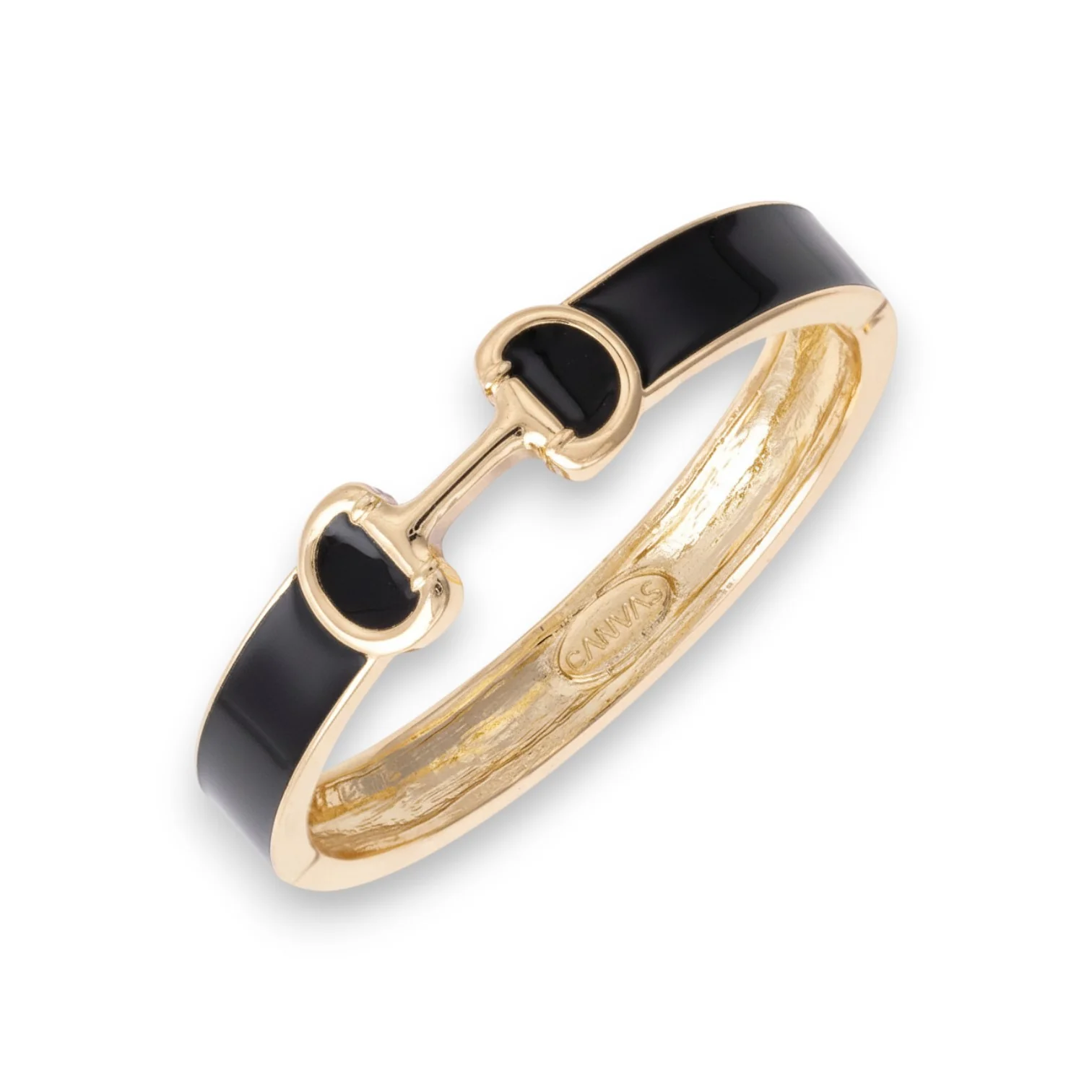 Majesty Horsebit Enamel Hinge Bangle - Image 6