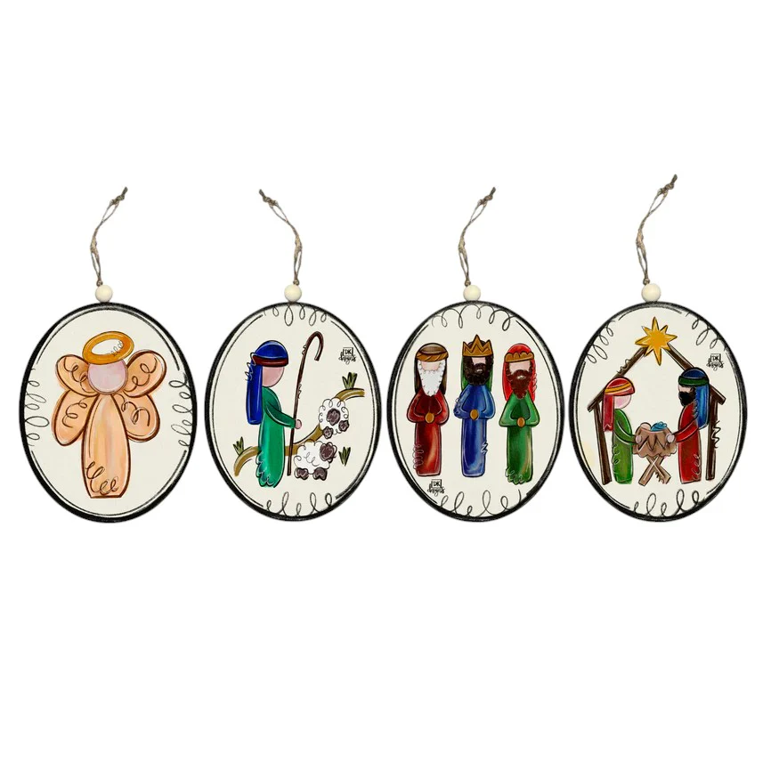 Nativity Story Ornaments - Choose a Single or Full Set of 4