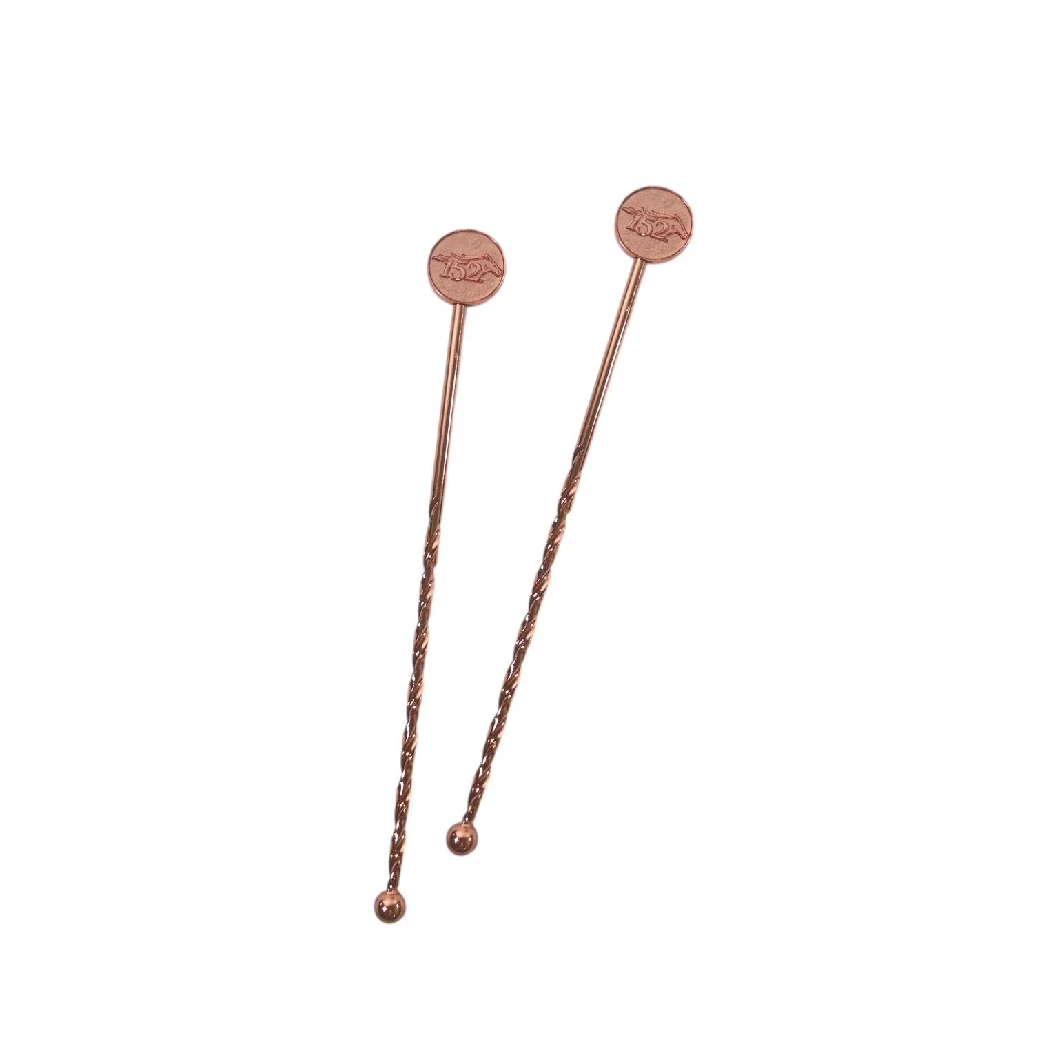 Official 152nd Kentucky Derby Copper Plated Metal Stirrer Stick