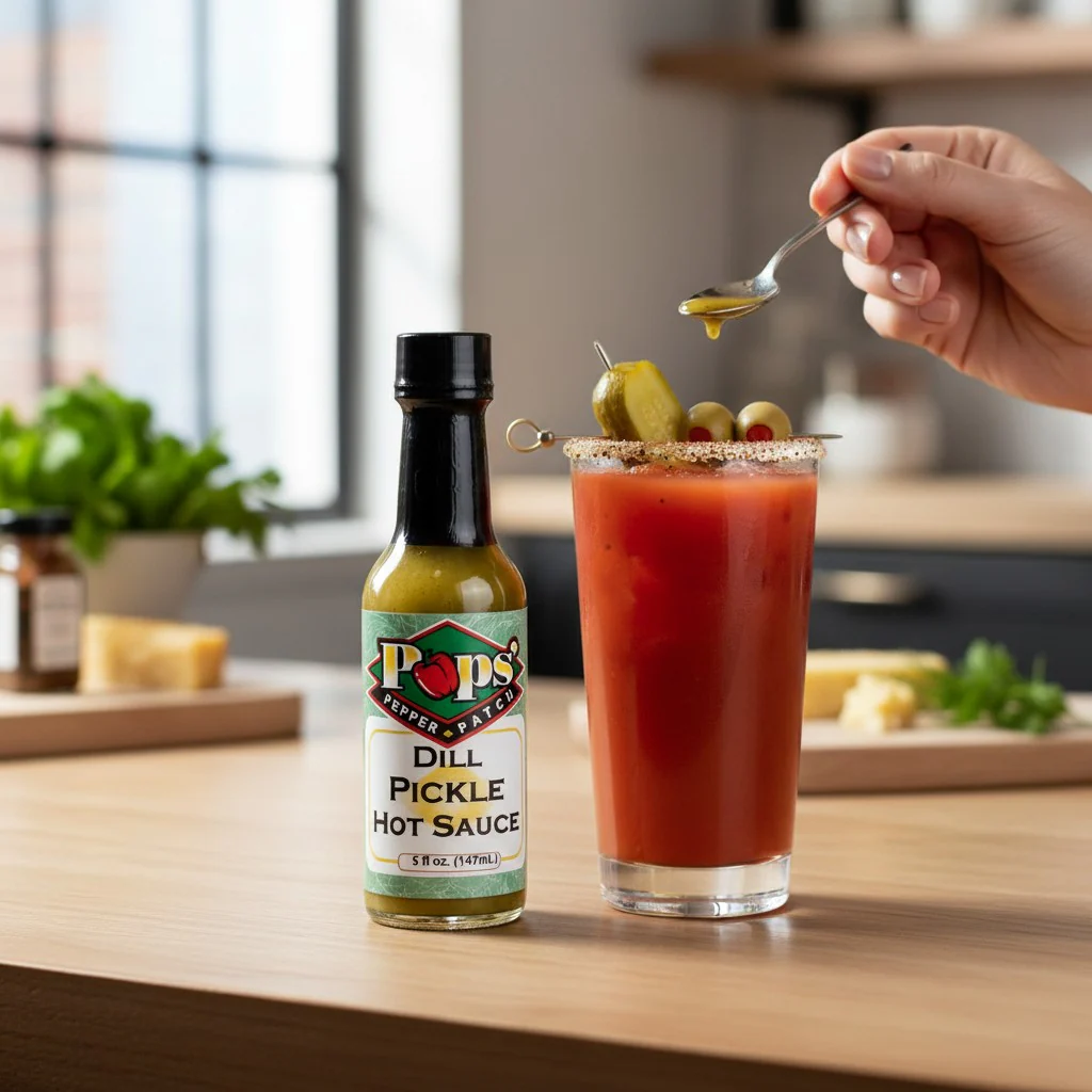 Pops' Pepper Patch Dill Pickle Hot Sauce - 5oz - Image 2