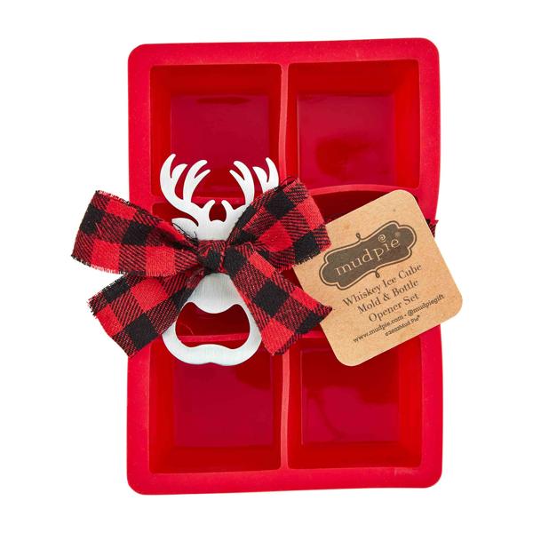 Silicone Ice Cube Mold & Bottle Opener Set – Red or Green - Image 3