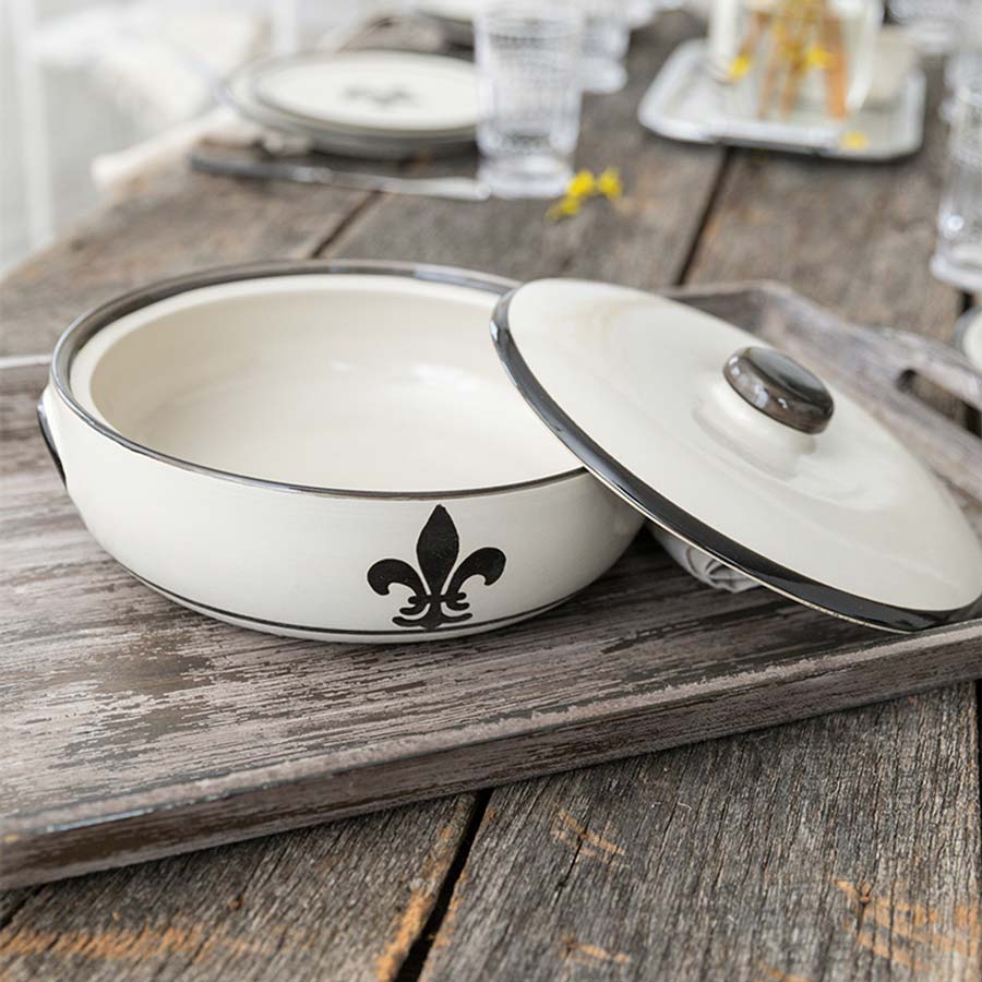 Stoneware & Co - Black Fleur-de-Lis - Image 10
