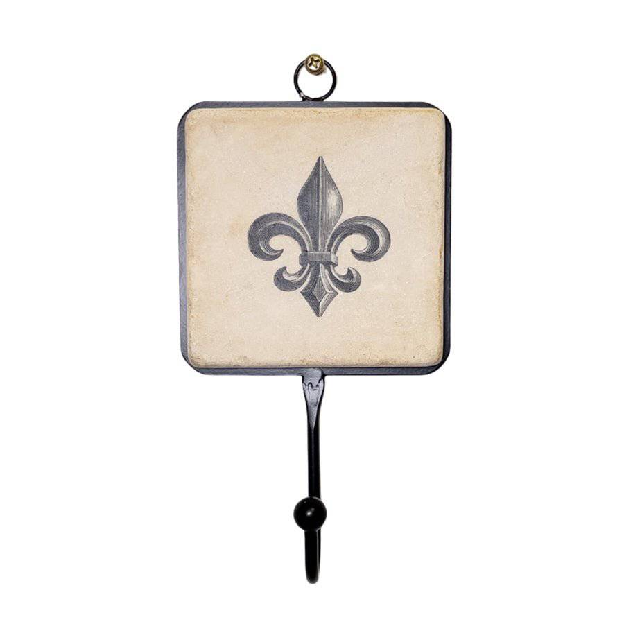 Studio Vertu Stone Hook – Botticino Marble Decorative Wall Hook - Image 3
