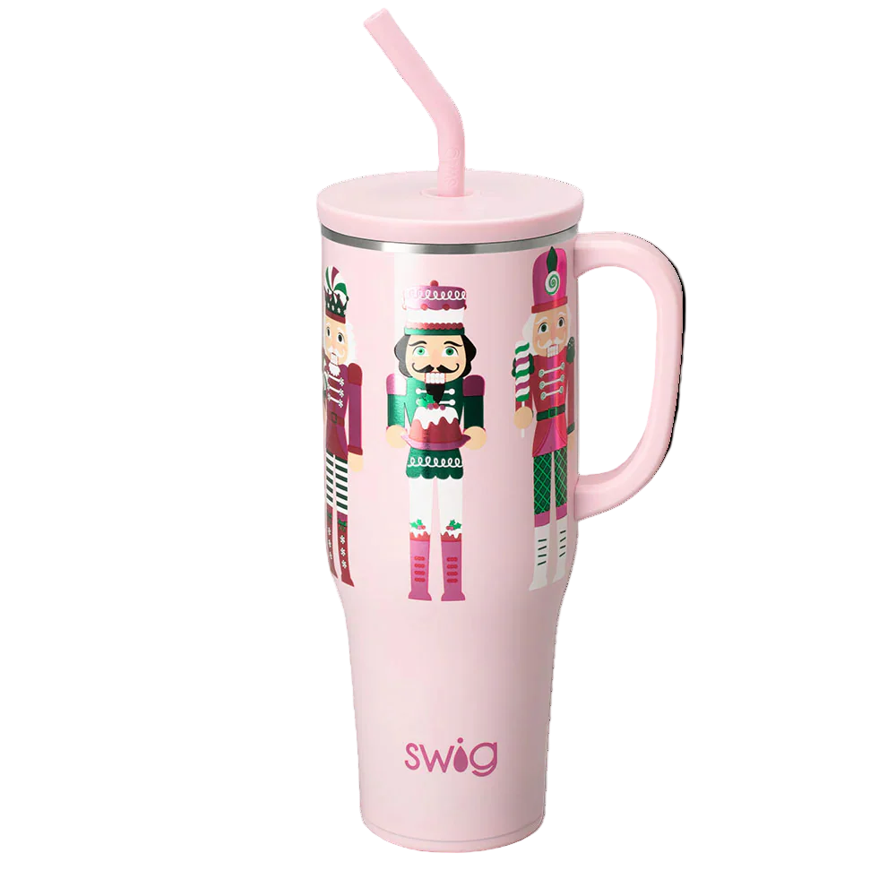 Sugar Plum Soldier Holiday Drinkware — Mega Mug Tumbler, Party Cup, Stemless Wine - Image 2