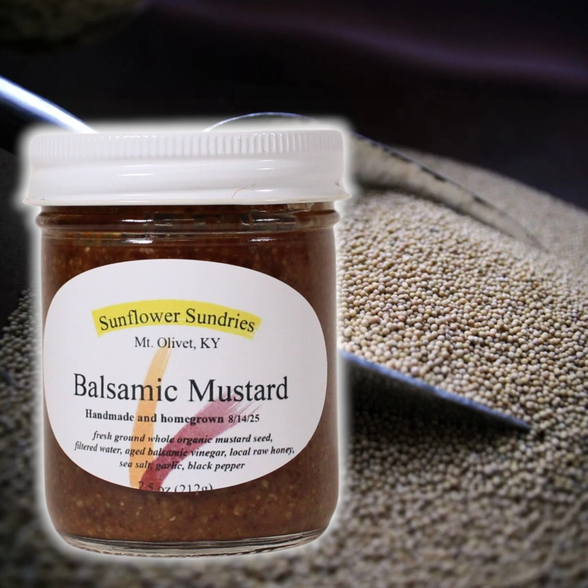 Sunflower Sundries Balsamic Mustard – 7.5 oz Artisan Condiment - Image 2
