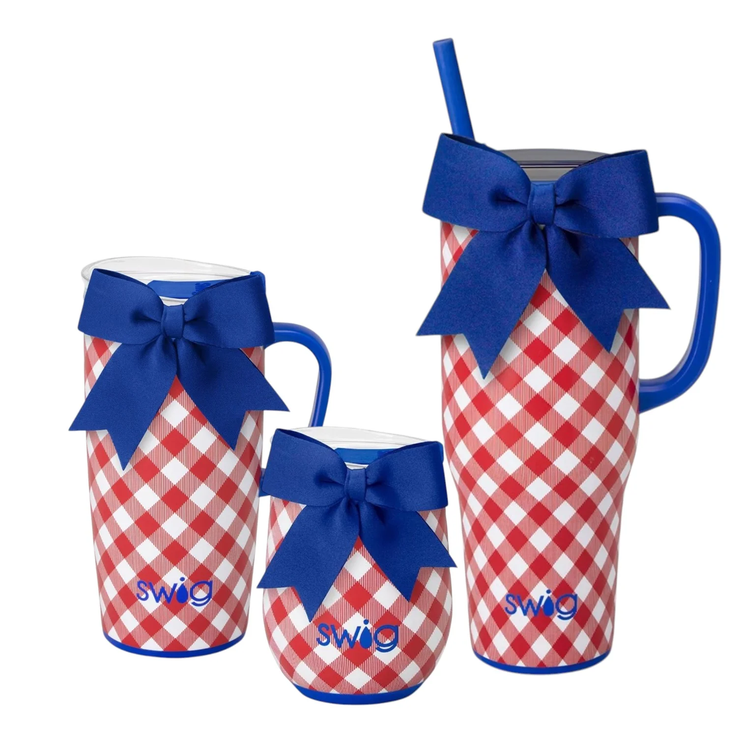 Swig Life Patriotic Picnic Collection | Gingham Insulated Drinkware