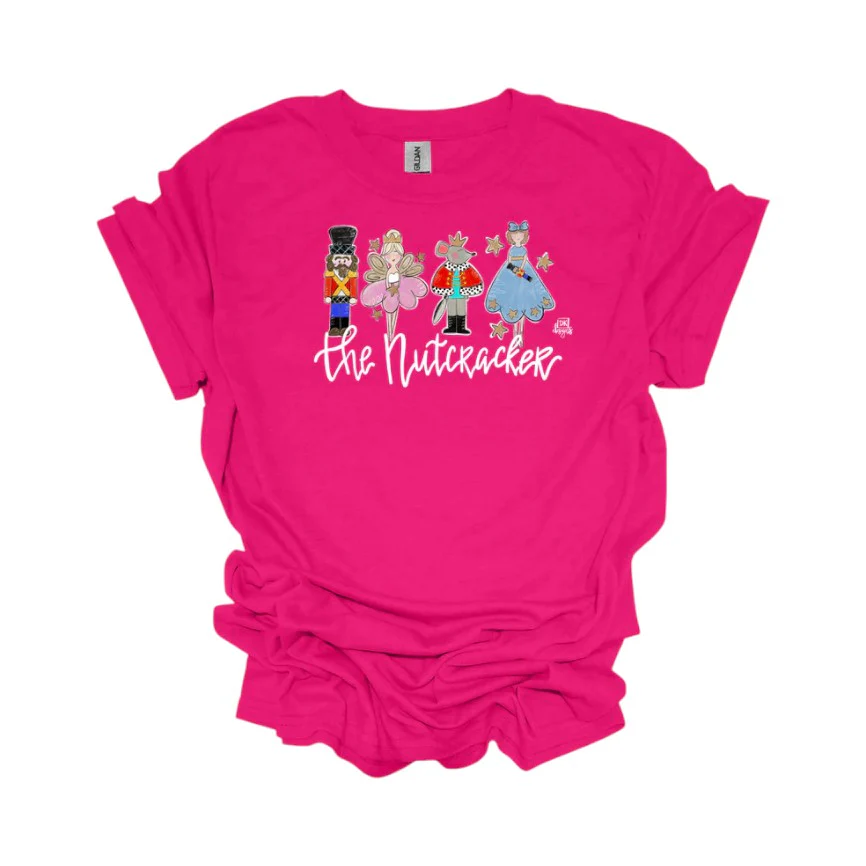 The Nutcracker Ballet Holiday T-Shirt - Fuchsia