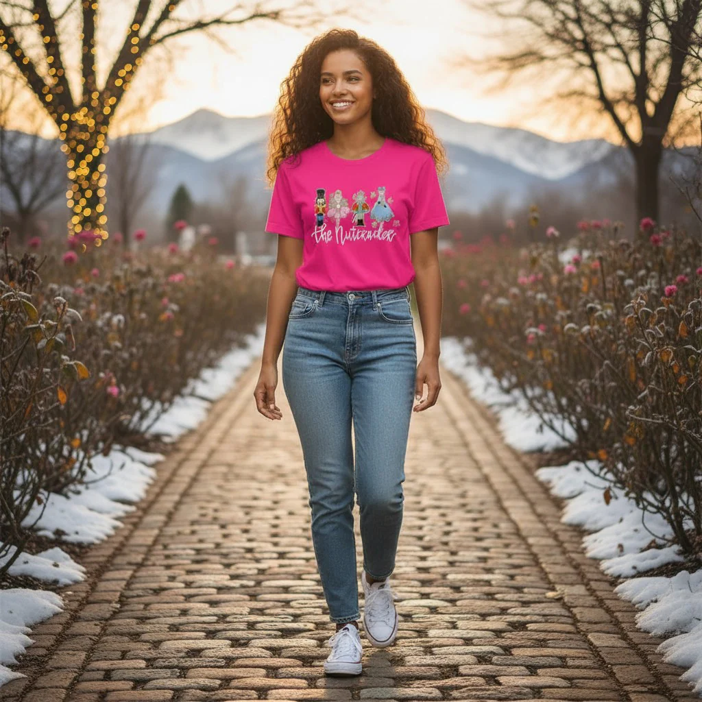 The Nutcracker Ballet Holiday T-Shirt - Fuchsia - Image 2
