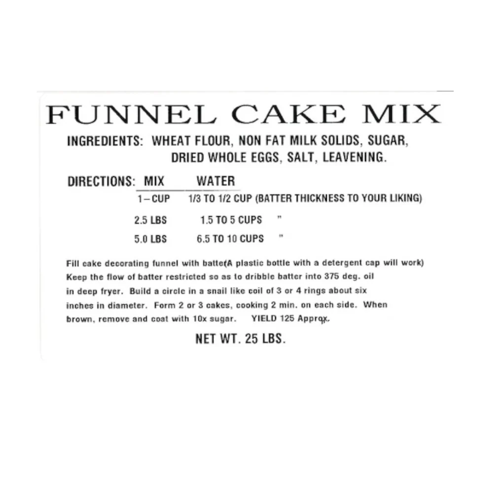 Weisenberger Funnel Cake Mix | Just Add Water | 8oz Package - Image 4